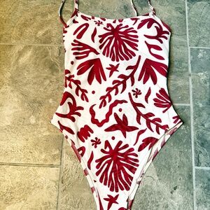 NWT H&M Printed One-Piece Swimsuit (XS)